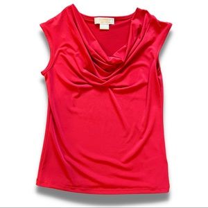 MICHAEL Michael Kors | Petite Coral Pink/Red Sleeveless Blouse